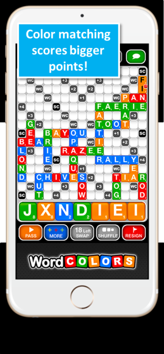 Word Colors for iPhone Picture
